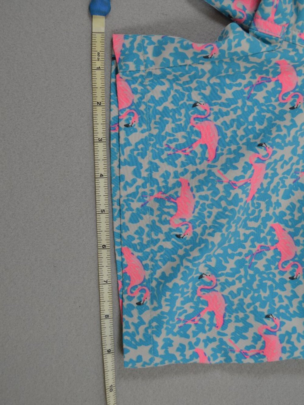 Chubbies Youth Medium Flamingo Swim Trunks Boys 10 12 Blue Pink Lined Beach Shor - Picture 9 of 15